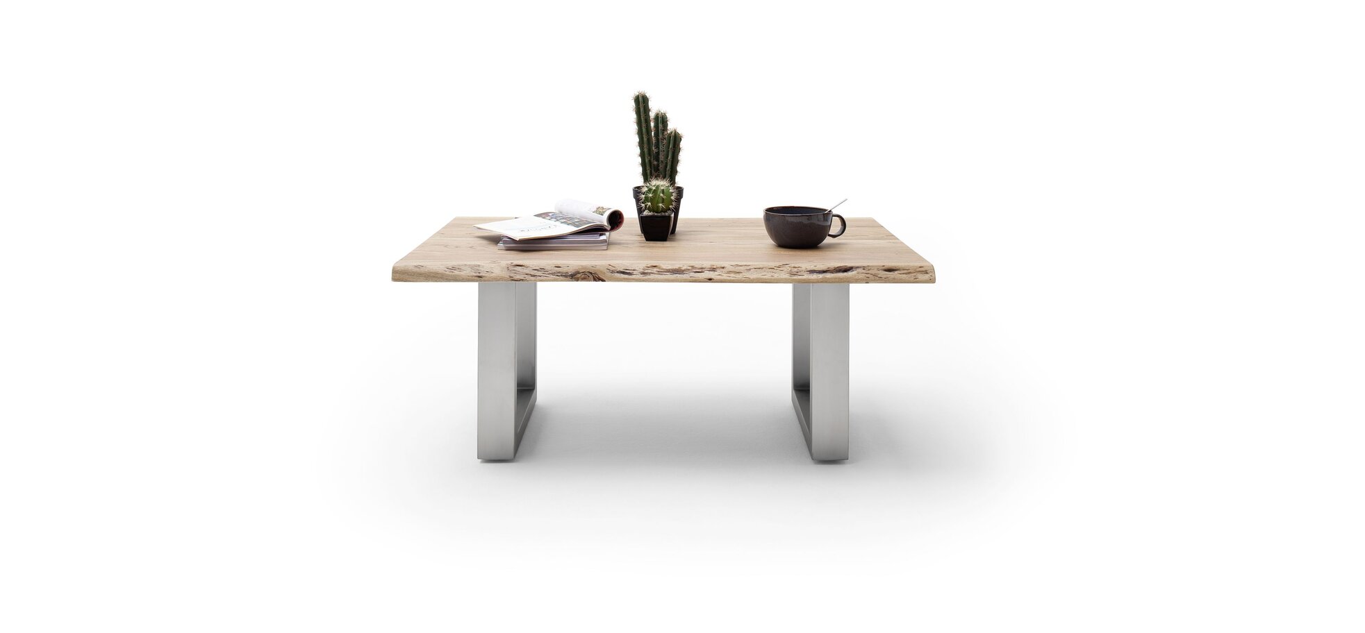 Couchtisch MAIDI braun/grau mit U-Gestell – Bild 3