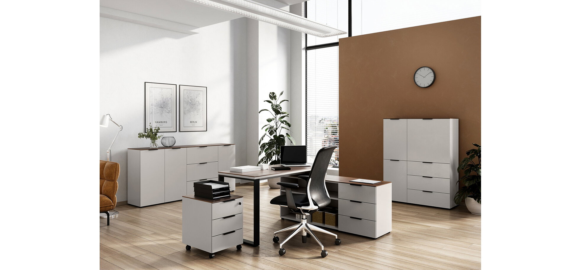 Sideboard GIWON mit 3 Türen und 3 Schüben kaschmir – Bild 3