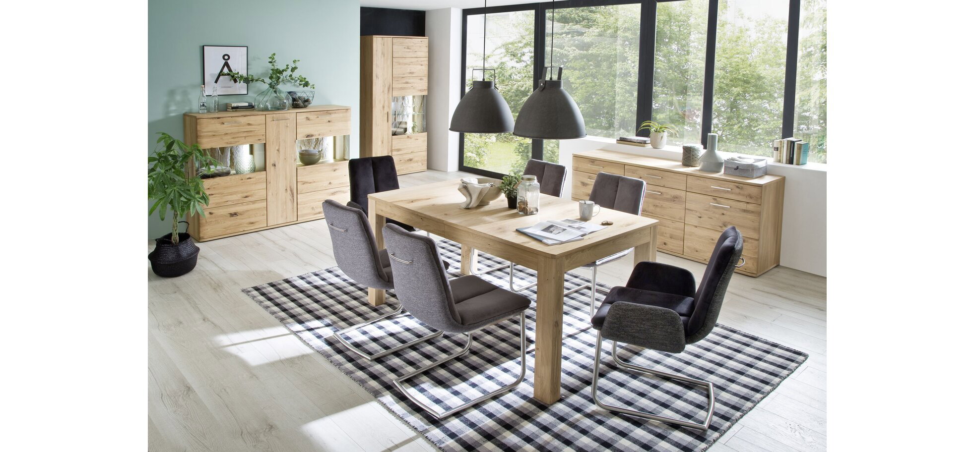 Highboard in Asteiche – Bild 3
