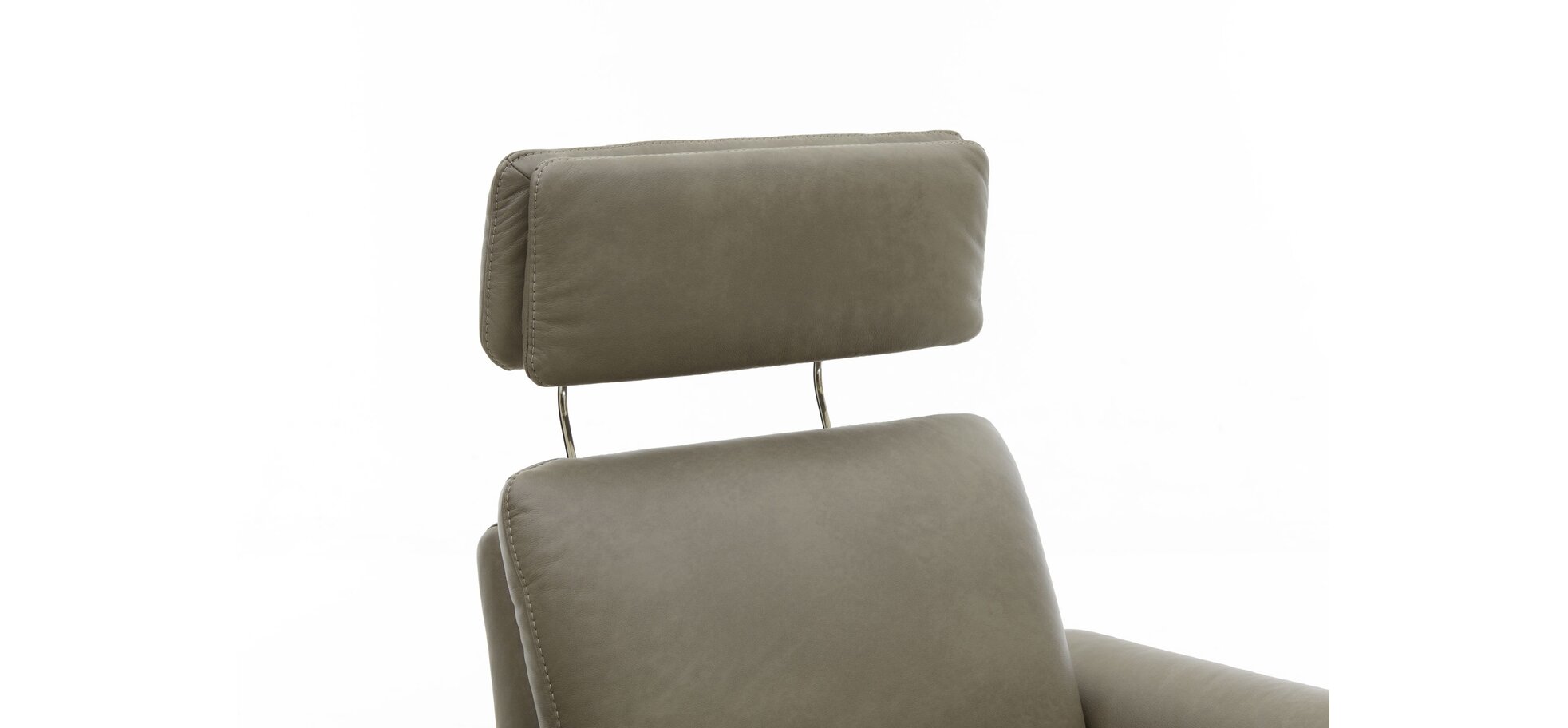 Sessel - Relaxfunktion (manuell), Leder, Rauchbraun – Bild 2
