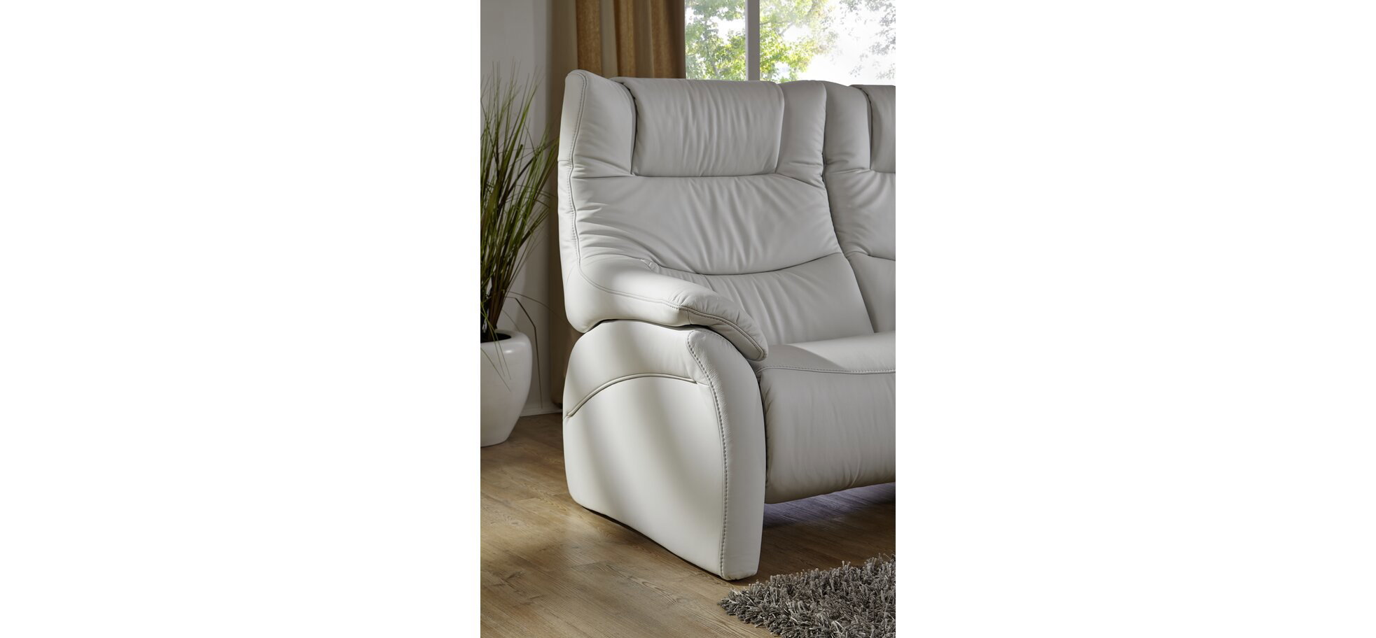 Trapezsofa EM Aarhus in Leder – Bild 8