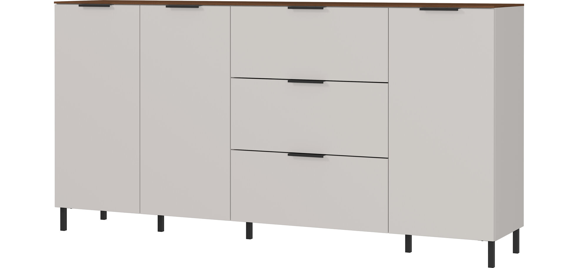 Sideboard GIWON mit 3 Türen und 3 Schüben kaschmir