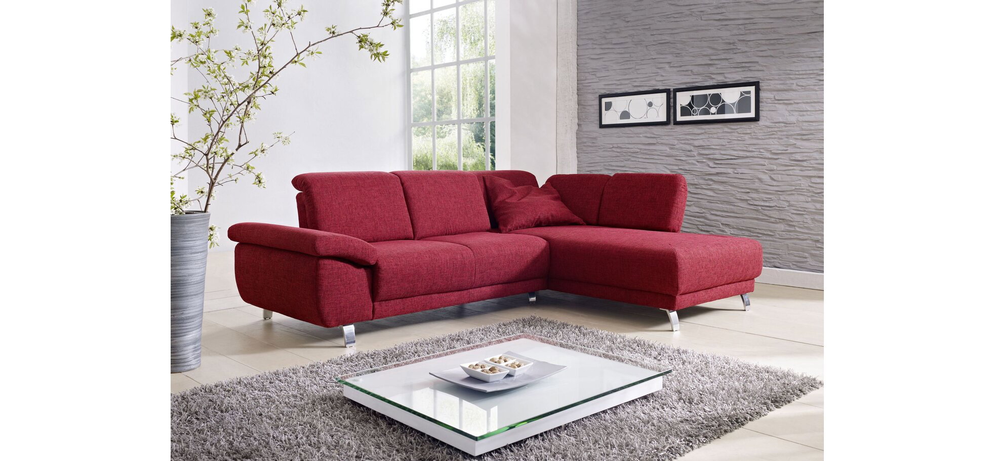 Wohnlandschaft in Rot – Bild 2