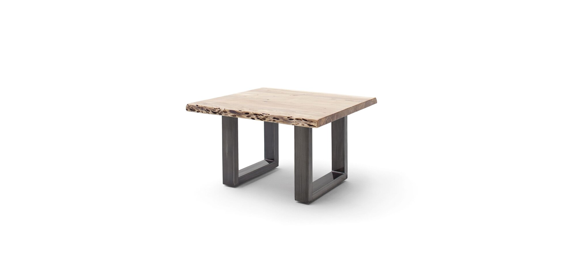Couchtisch MAIDI braun/grau mit U-Form Gestell – Bild 4