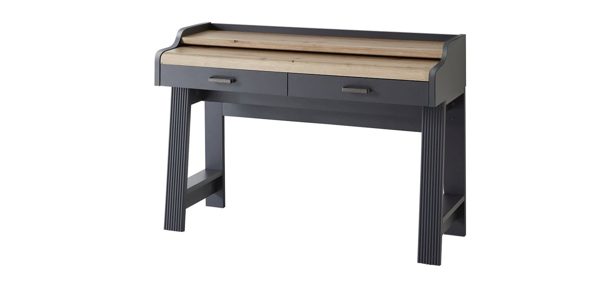 Konsol-/Homeoffice-Tisch - Graphit, Eiche Dekor