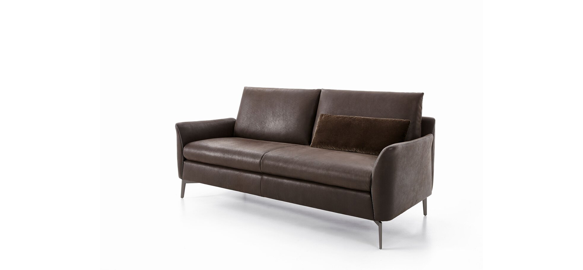 2-Sitzer Ledersofa