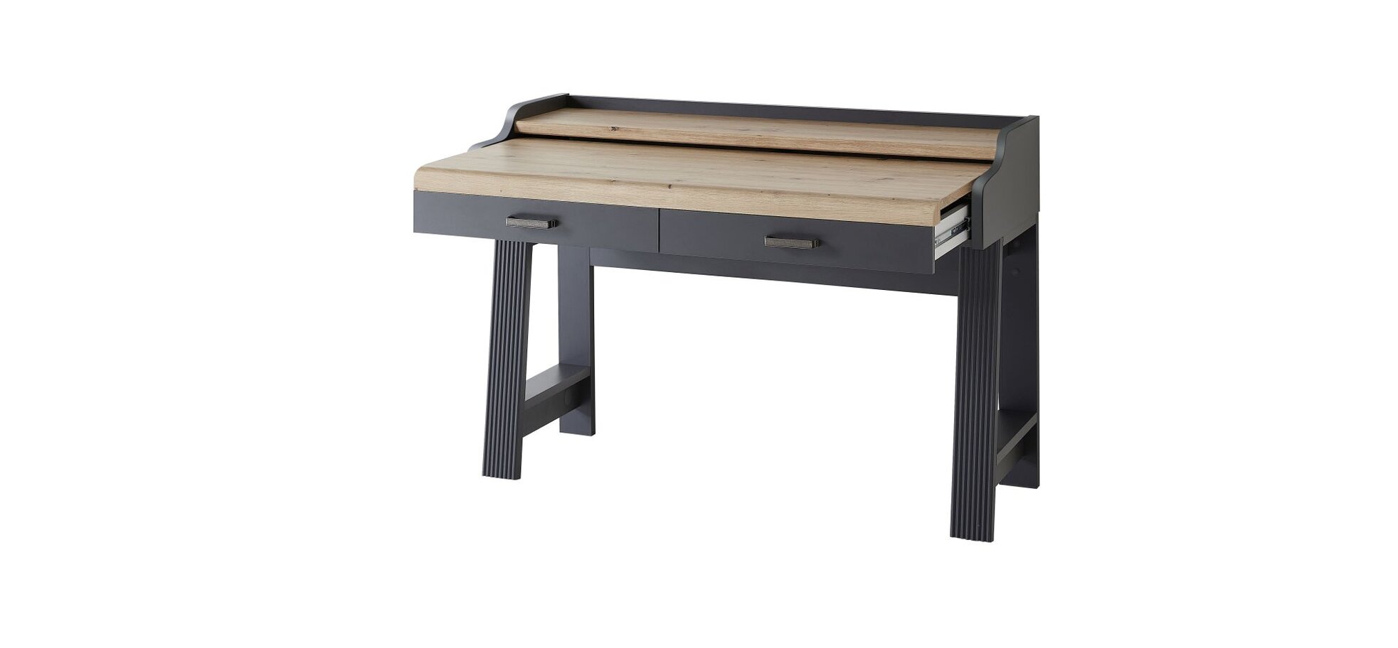 Konsol-/Homeoffice-Tisch - Graphit, Eiche Dekor – Bild 15