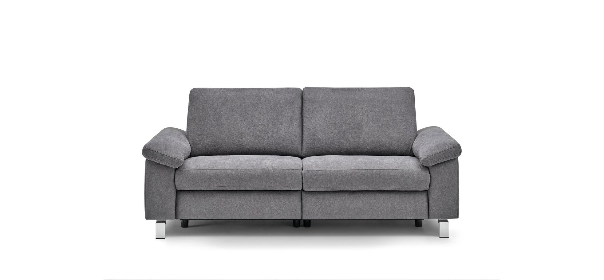 Sofa CALM PLUS - keine Funktionen, 3-Sitzer, Anthrazit, Flachgewebe