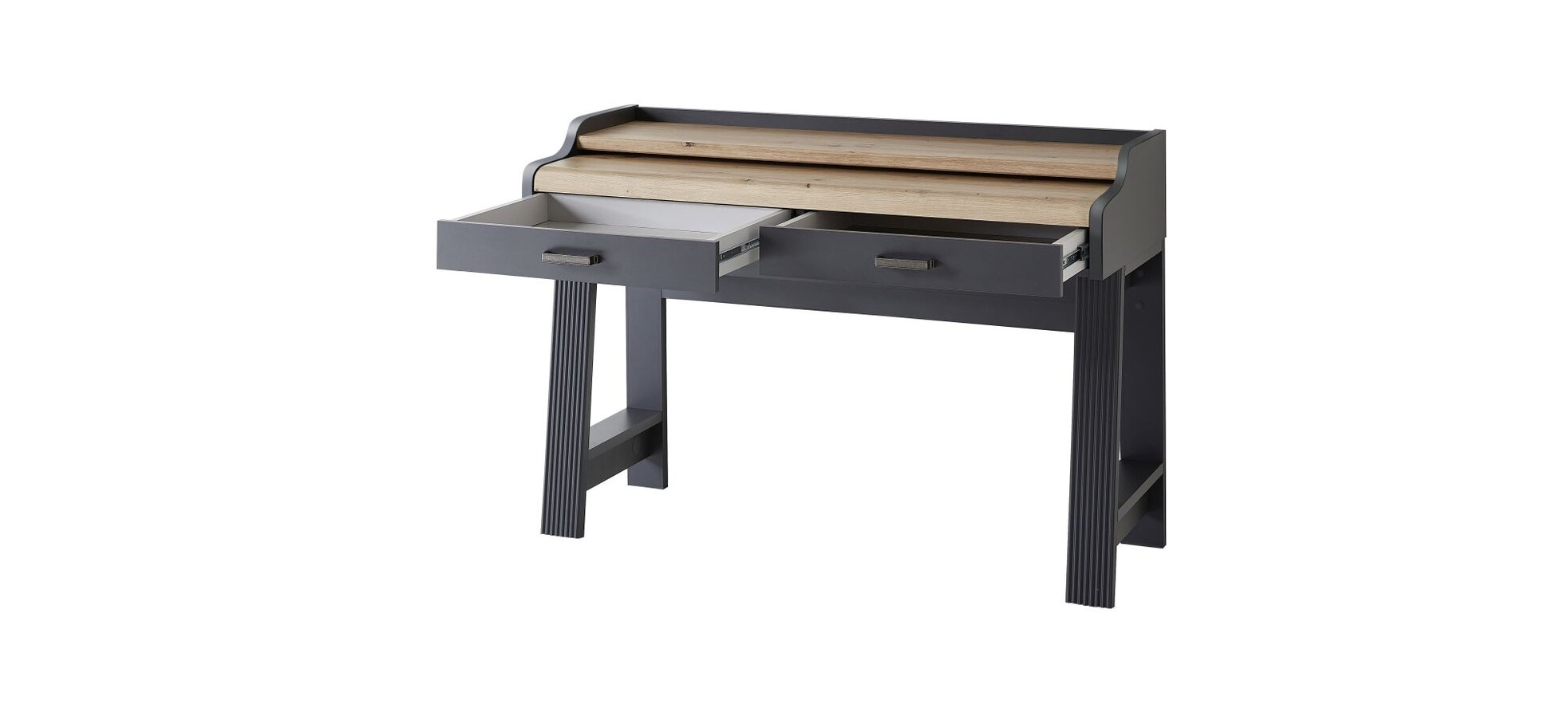 Konsol-/Homeoffice-Tisch - Graphit, Eiche Dekor – Bild 12