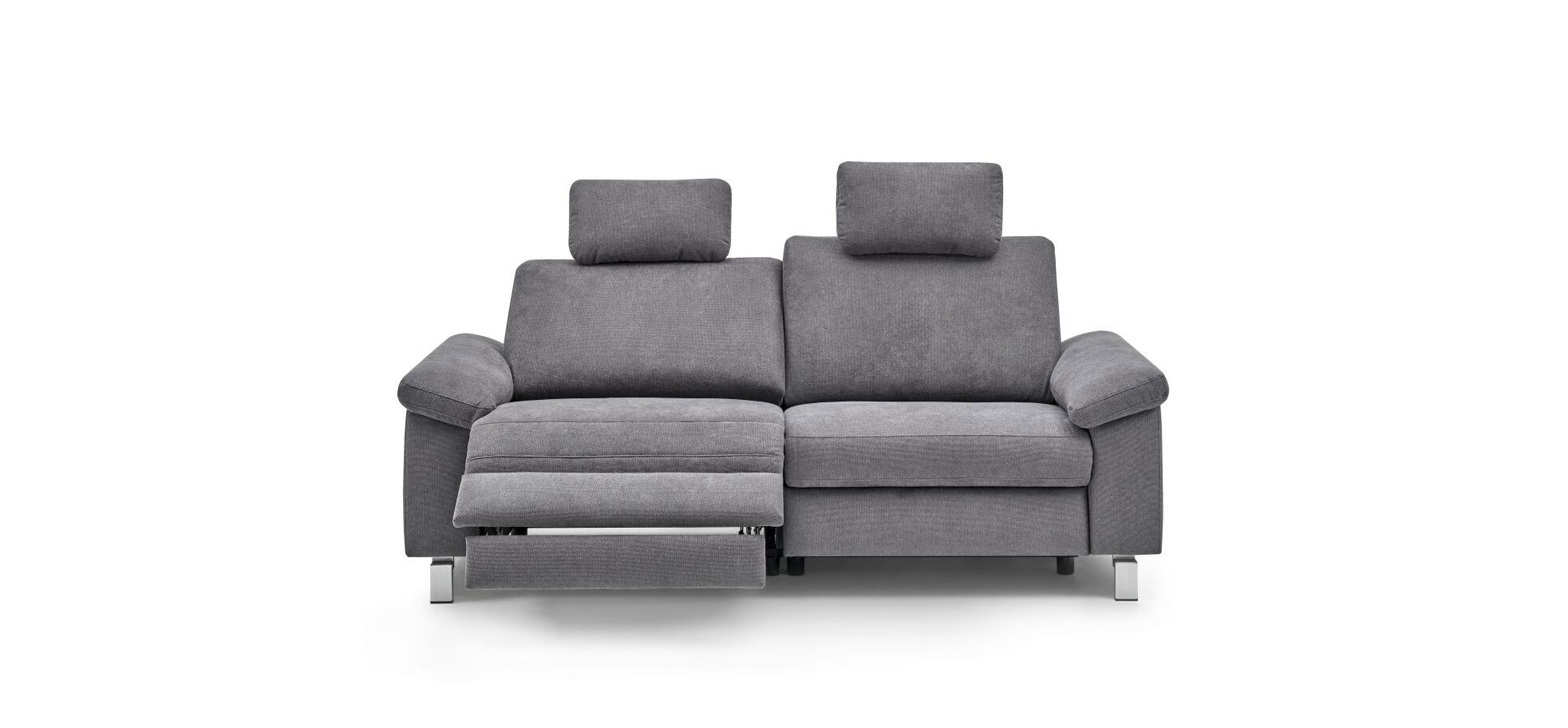 Sofa CALM PLUS - 2x Relaxfunktion (teilmotorisch), 3-Sitzer, Anthrazit, Flachgewebe – Bild 2