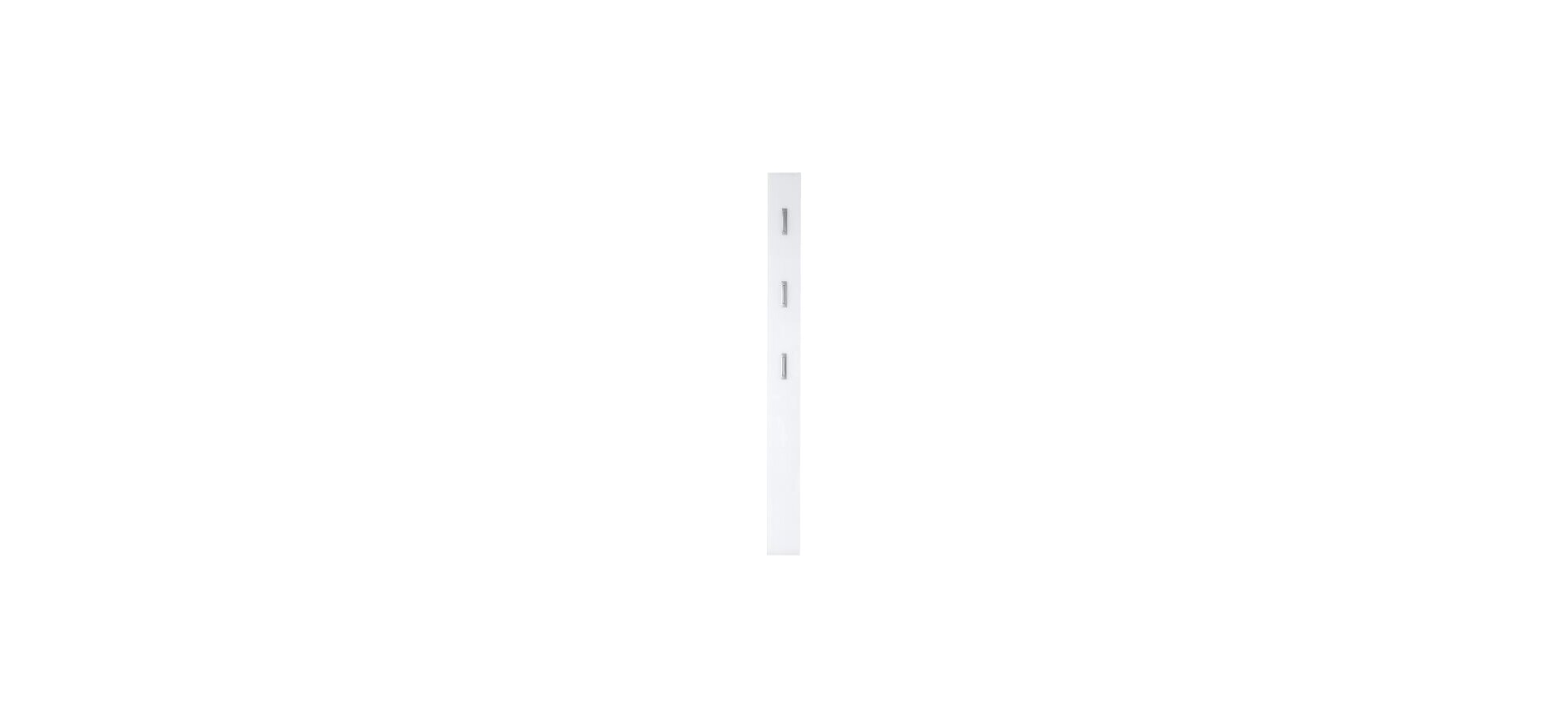Garderobenpaneel GUMA weiß Front mit Glasauflage