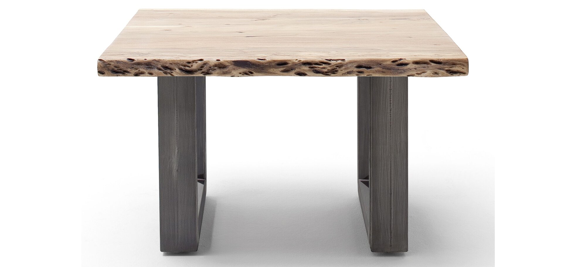 Couchtisch MAIDI braun/grau mit U-Form Gestell
