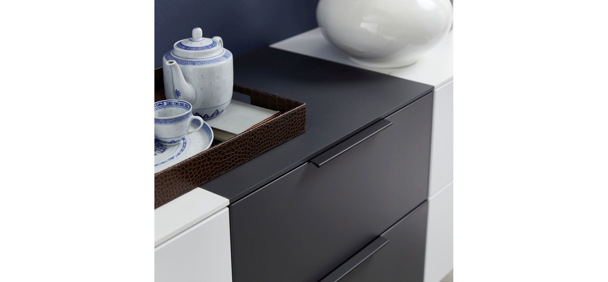 Sideboard - Weiß, Graphit – Bild 7
