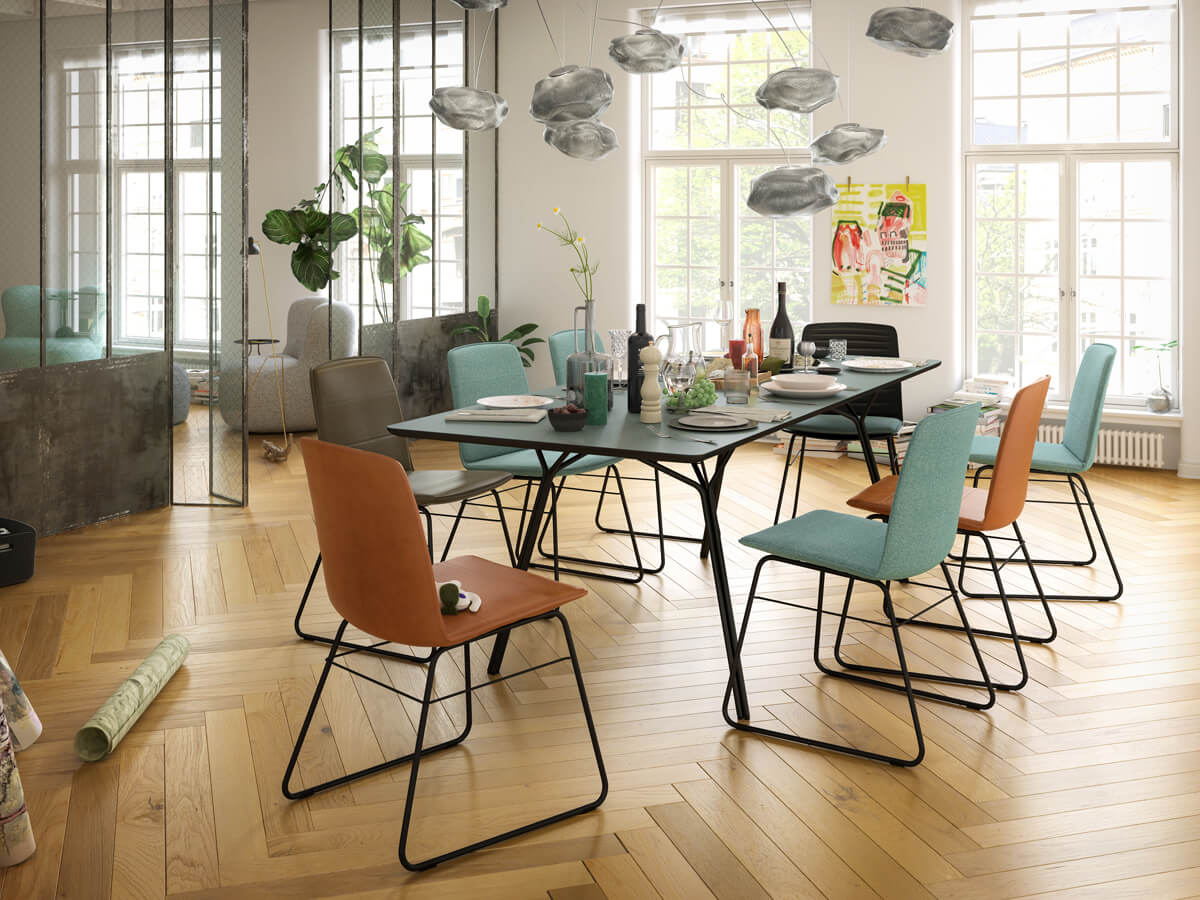 freistil 118 Stuhl mit Stoffhusse – Bild 3