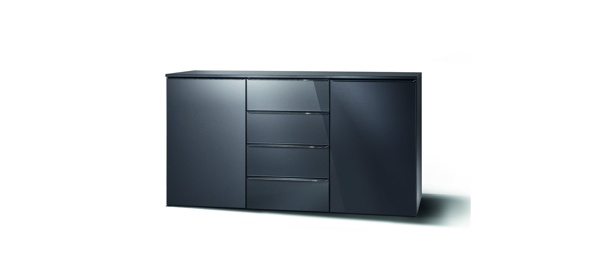 Highboard Graphit 150x80x42 cm