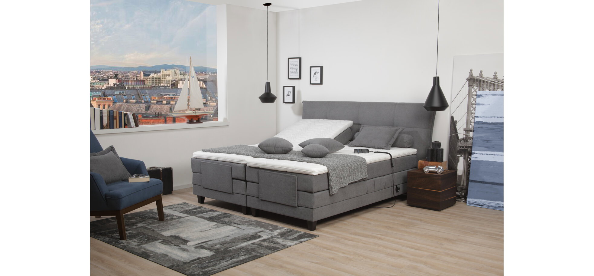 Boxspringbett mit motorischer Verstellung – Bild 2