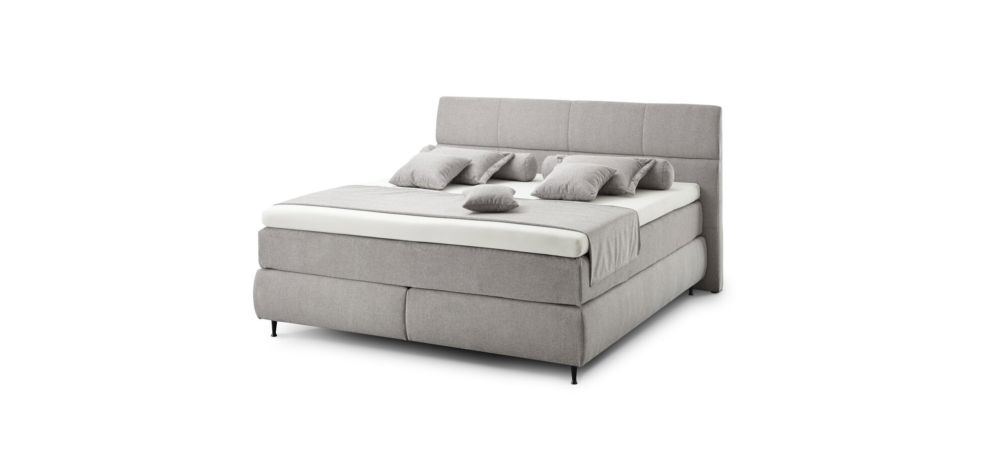 Boxspringbett ALICA grau Liegefläche ca. 180x200 cm