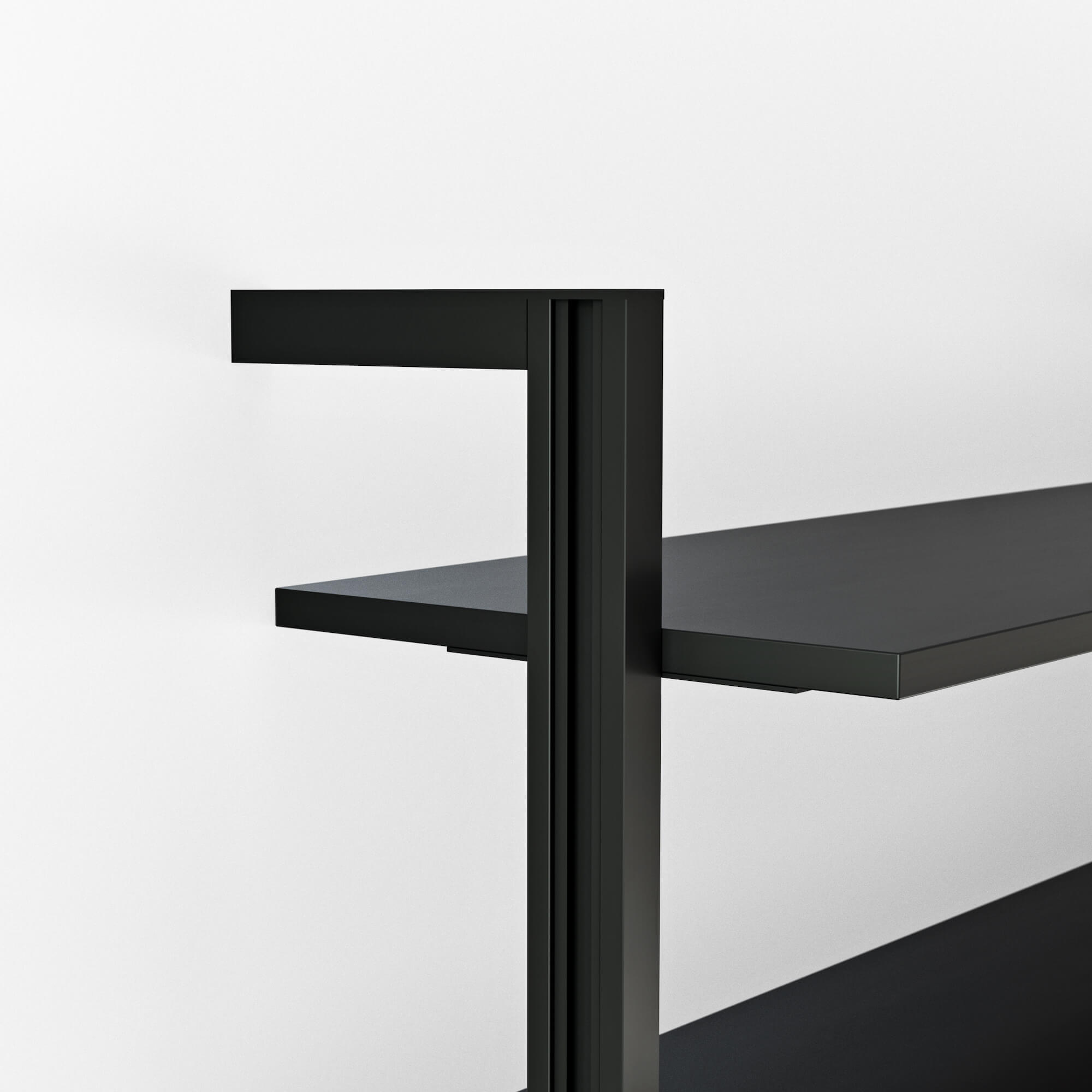 Regal Henri von Raum.Freunde, schwarz, individuell anpassbar