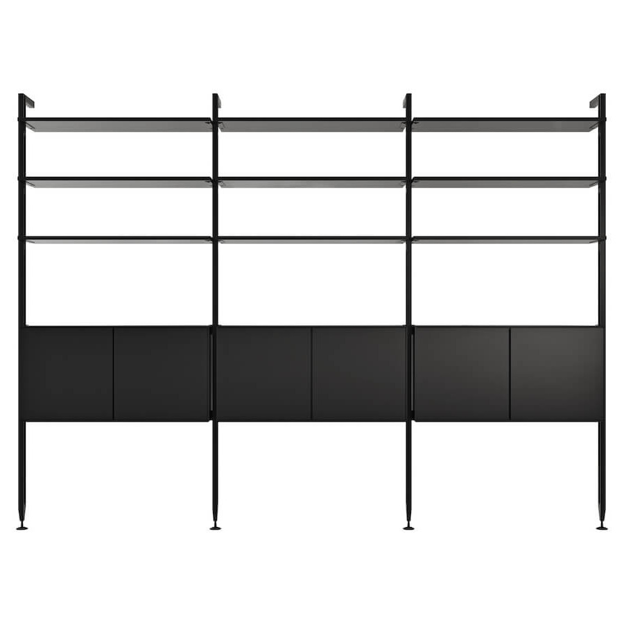 Regal Henri von Raum.Freunde, schwarz, individuell anpassbar