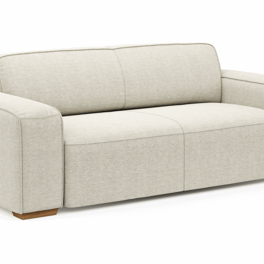 Sofa Denver - 2,5-Sitzer, Stoff, Natur von Natura Home