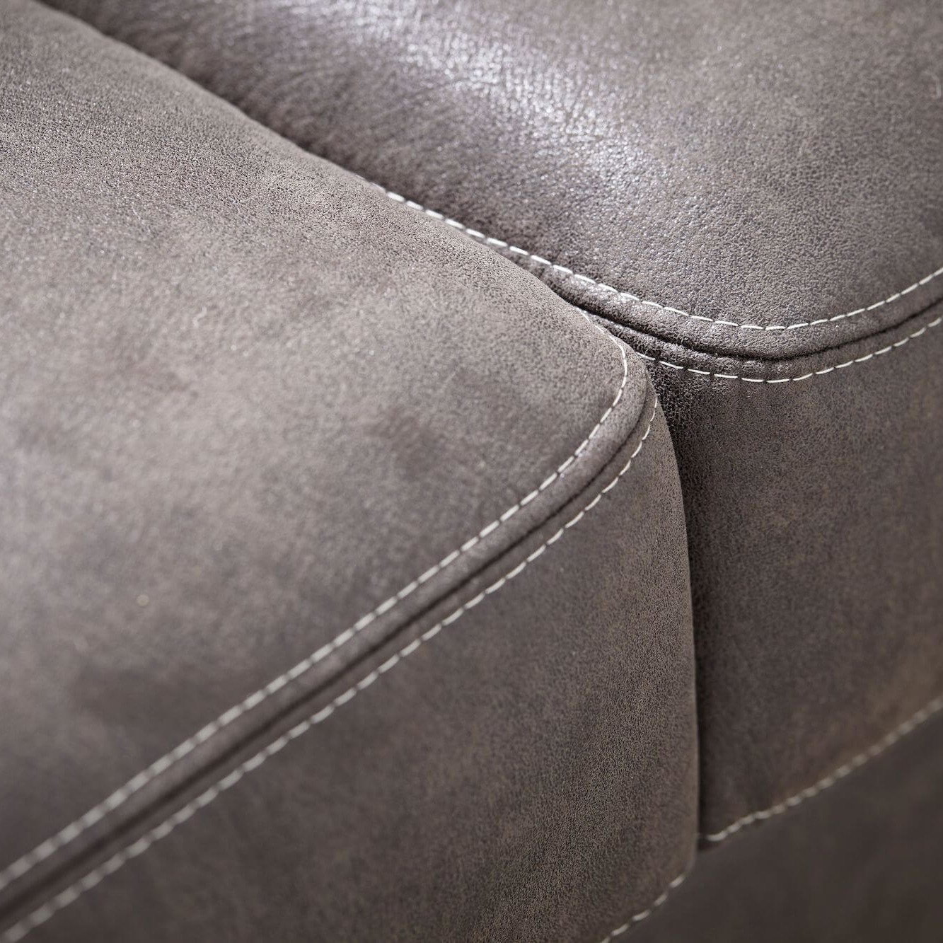 Schlafsofa Lakeville von natura Home, braune Microfaser, Füße aus Holz