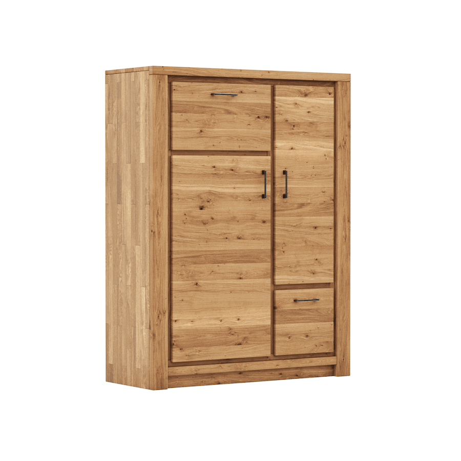 Highboard Farmingdale - Eiche massiv, natur geölt von Natura Home