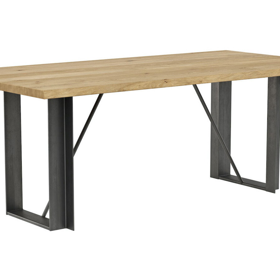Esstisch Bakersfield - LB ca. 200x100 cm, Asteiche massiv, geölt von natura Home
