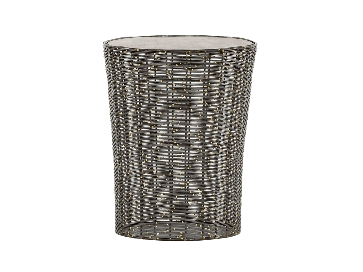 Beistelltisch Coffe - D. ca. 37 cm, Metall, Schwarz von Comfort Republic