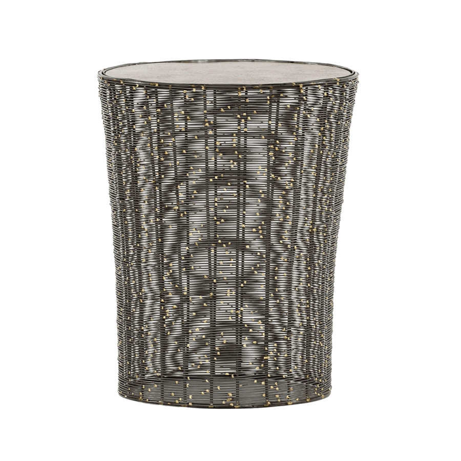 Beistelltisch Coffe - D. ca. 37 cm, Metall, Schwarz von Comfort Republic
