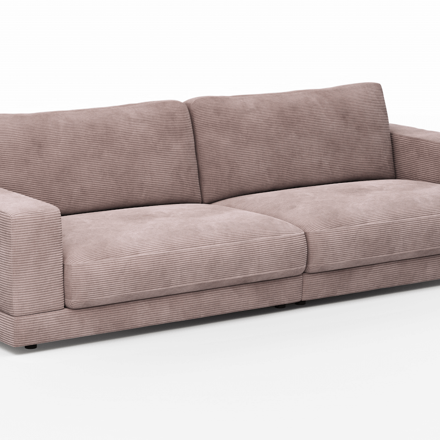 Juni 3-Sitzer sofa von Raum.Freunde mit Cord Bezug in verschiedenen Farben