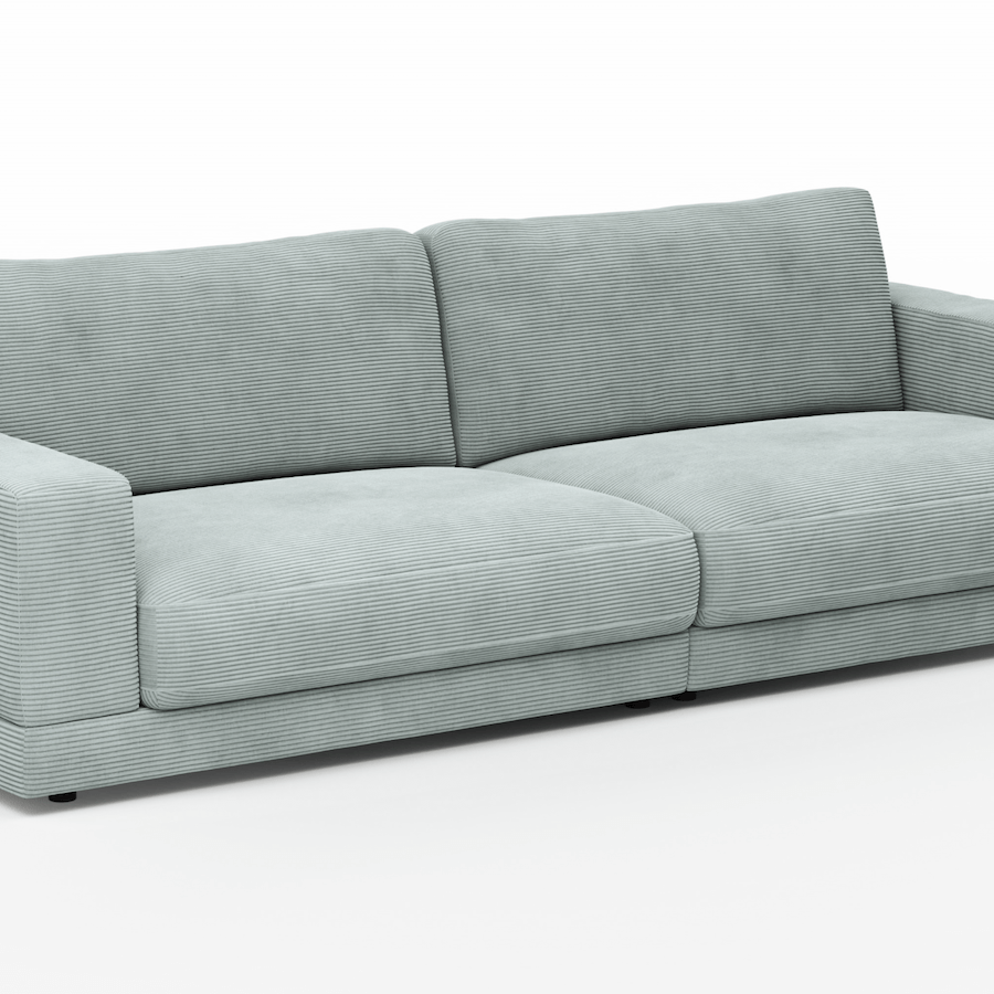 Juni 3-Sitzer sofa von Raum.Freunde mit Cord Bezug in verschiedenen Farben