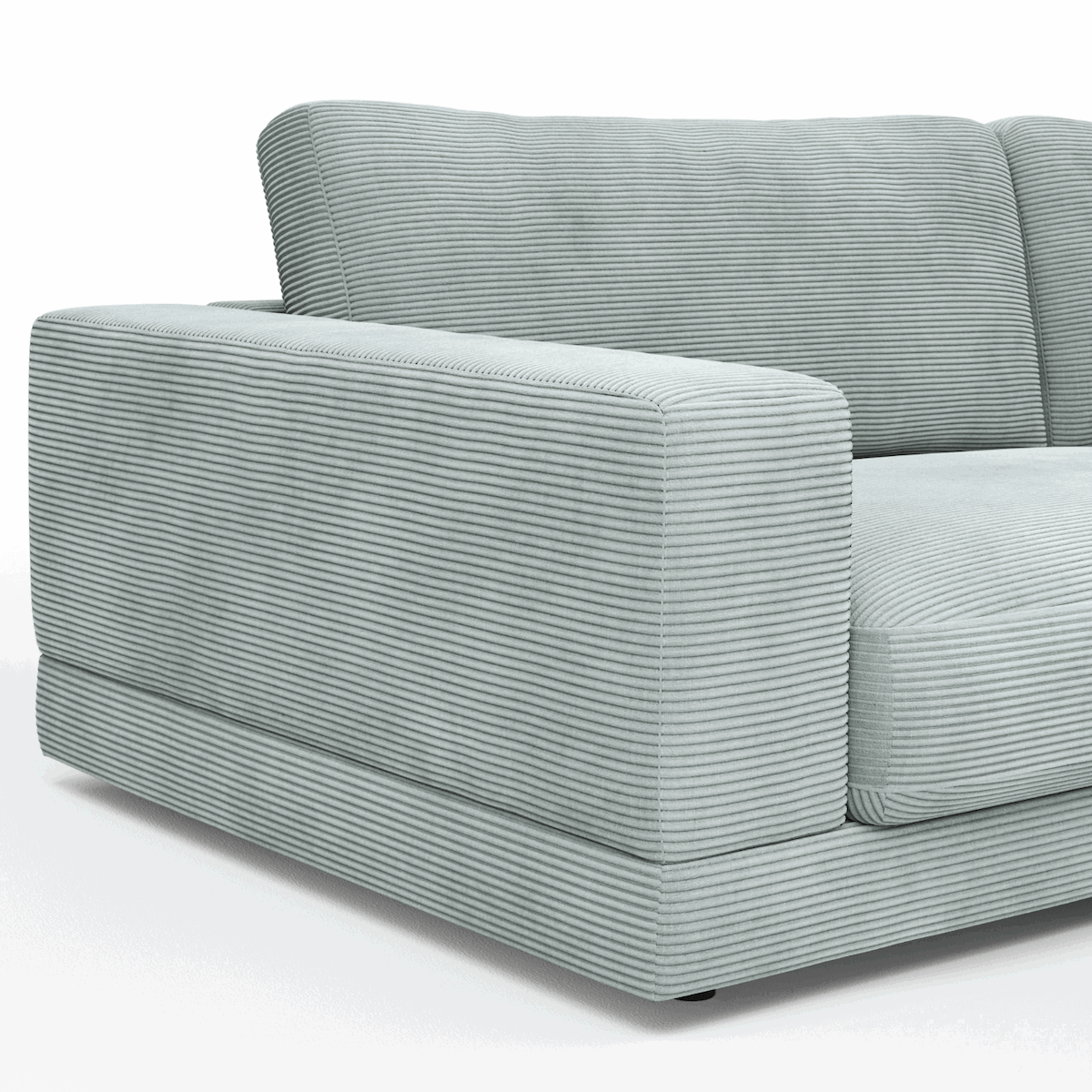 Juni 3-Sitzer sofa von Raum.Freunde mit Cord Bezug in verschiedenen Farben