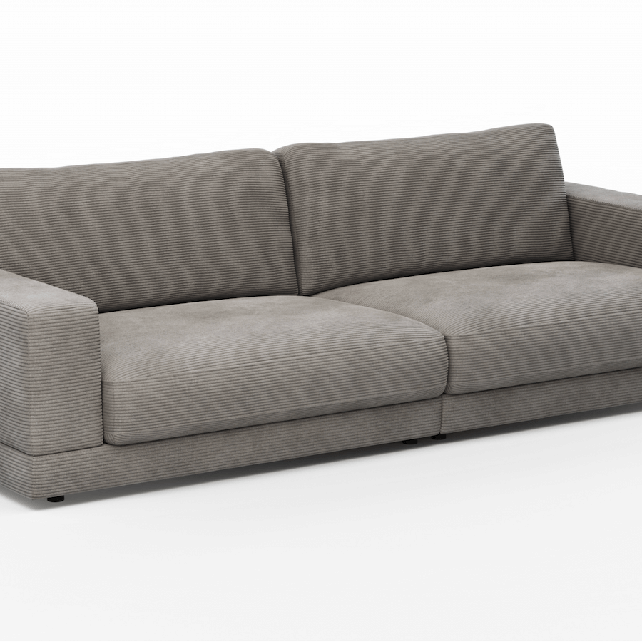 Juni 3-Sitzer sofa von Raum.Freunde mit Cord Bezug in verschiedenen Farben