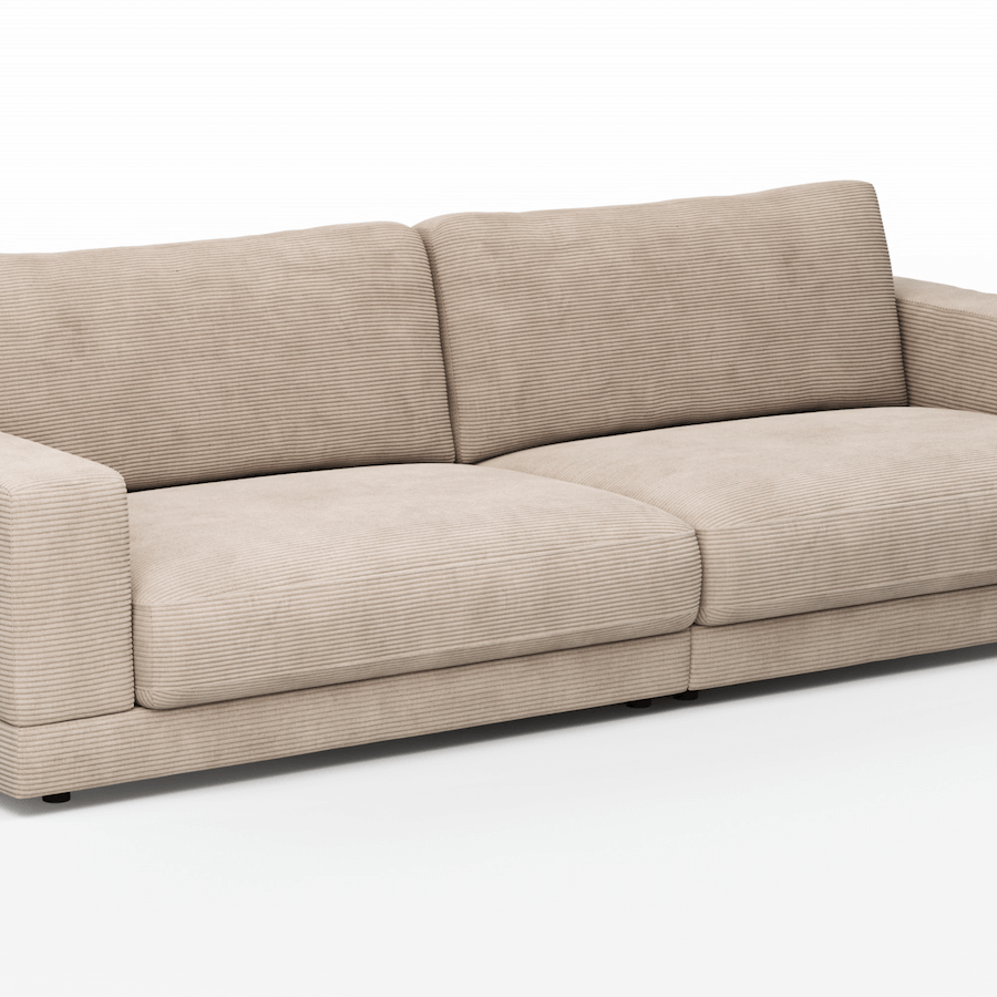 Juni 3-Sitzer sofa von Raum.Freunde mit Cord Bezug in verschiedenen Farben