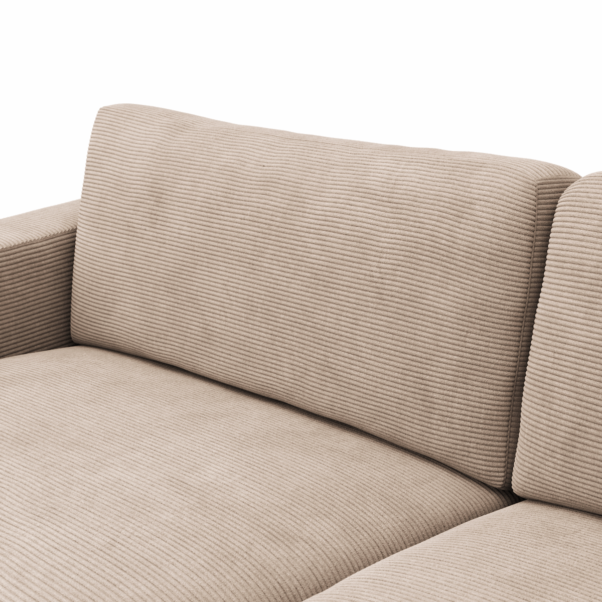 Juni 3-Sitzer sofa von Raum.Freunde mit Cord Bezug in verschiedenen Farben