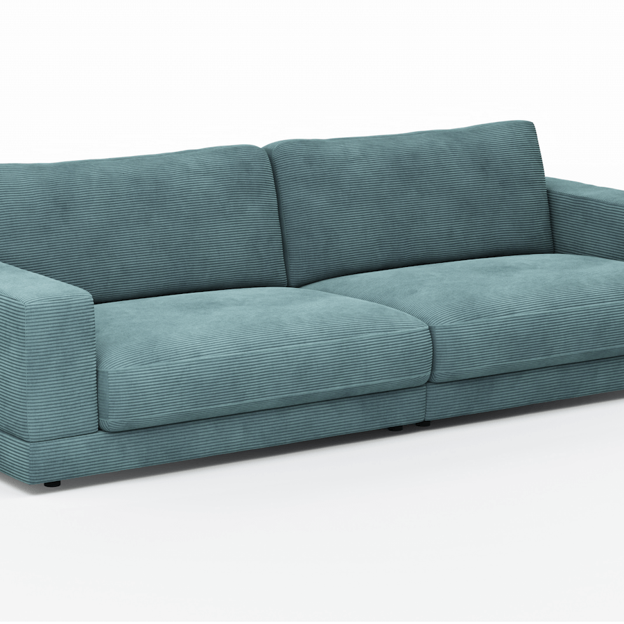 Juni 3-Sitzer sofa von Raum.Freunde mit Cord Bezug in verschiedenen Farben