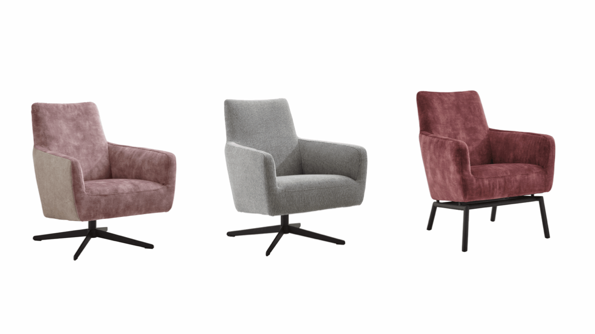 Alles Modelle Matina in einem Bild, Grau, Weinrot und Mauve/Braun, von Global Family