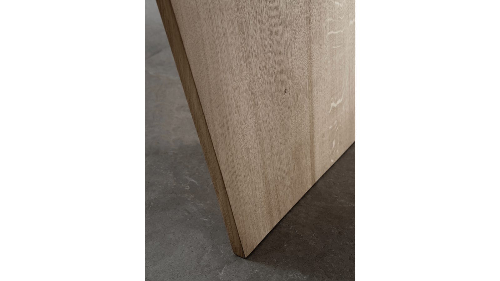 Esstisch 3100 - LB ca. 220x100 cm, Asteiche Bianco massiv, Holzwange