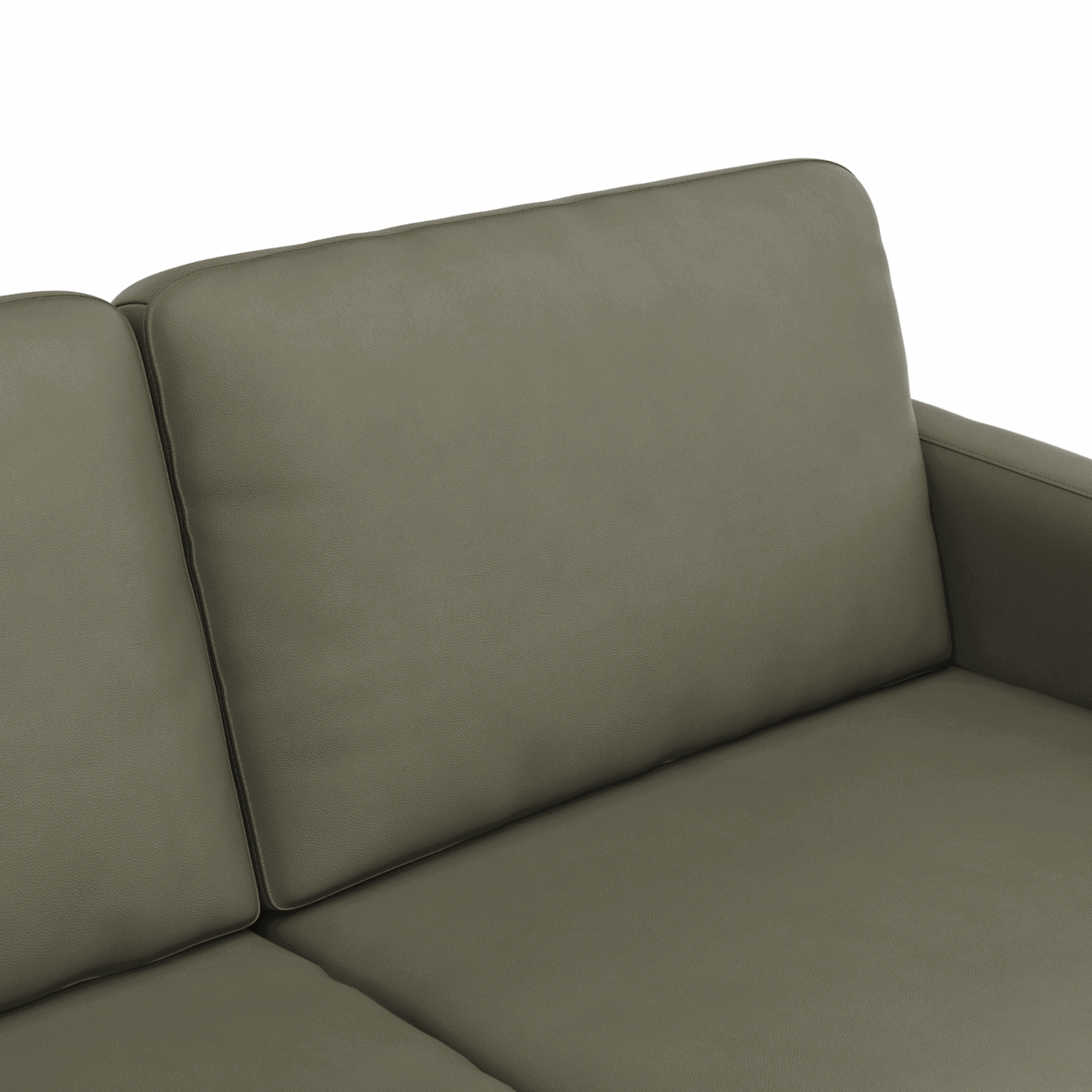 Ecksofa Enna - Longchair Links mit 3-Sitzer, Armlehne A, Leder, in verschiedenen Farben, von Contur Einrichten