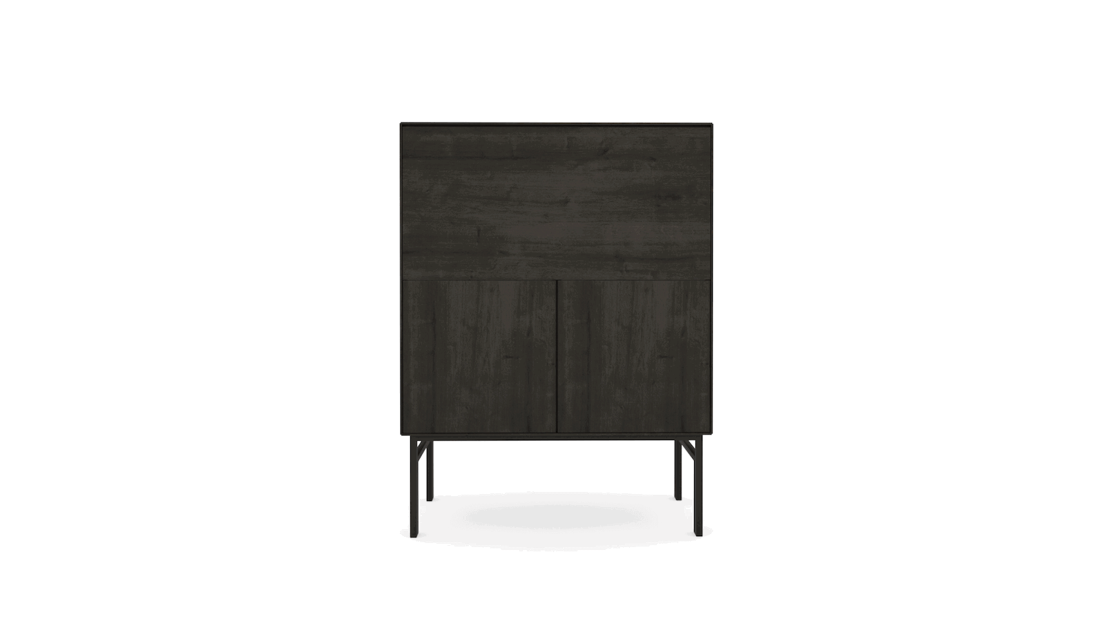 Highboard Henri - Schwarz, Gebeizt von Raum.Freunde