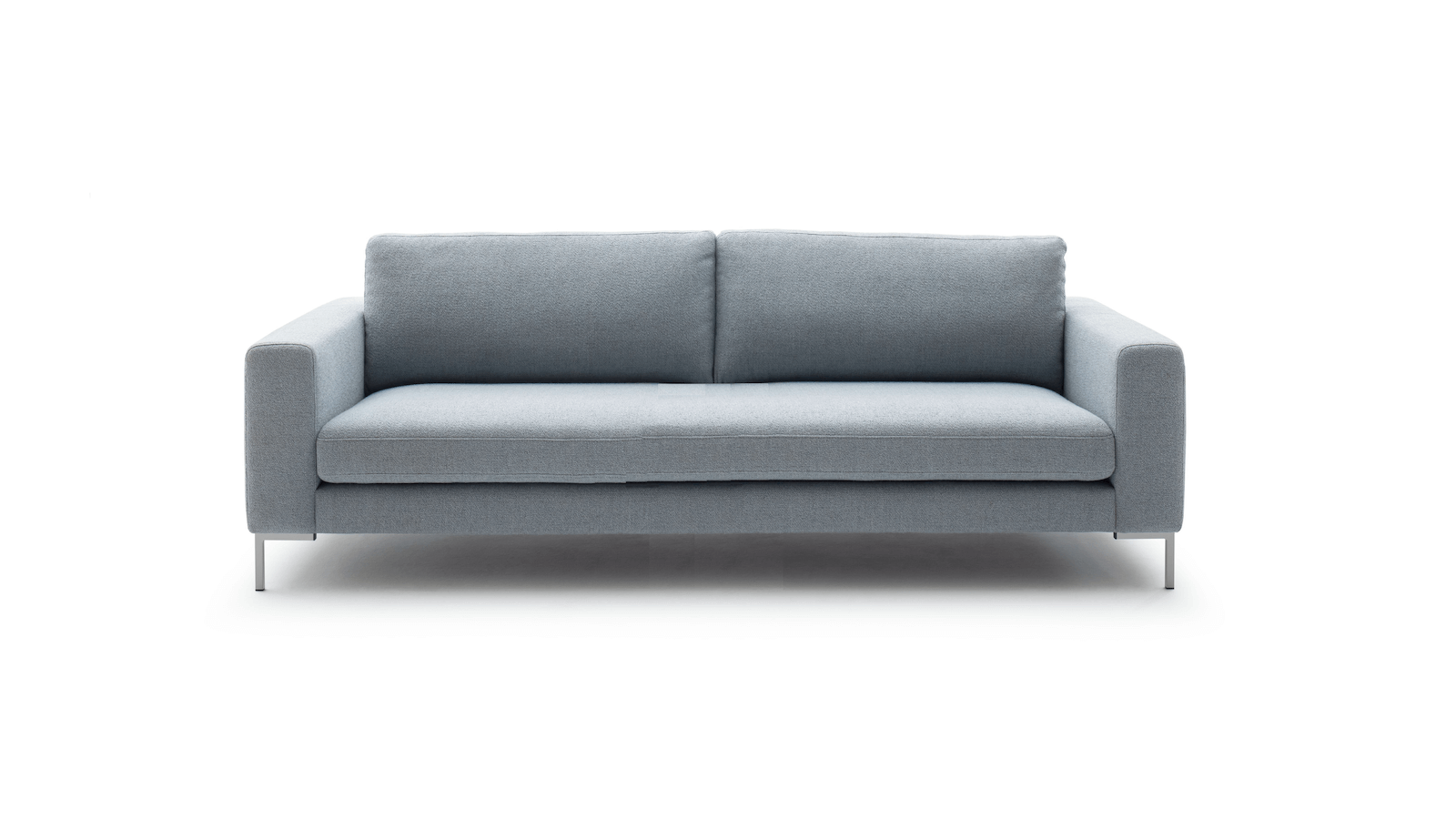 Sofa Solano - 2,5-Sitzer, Stoff, Hellblau von Contur Einrichten
