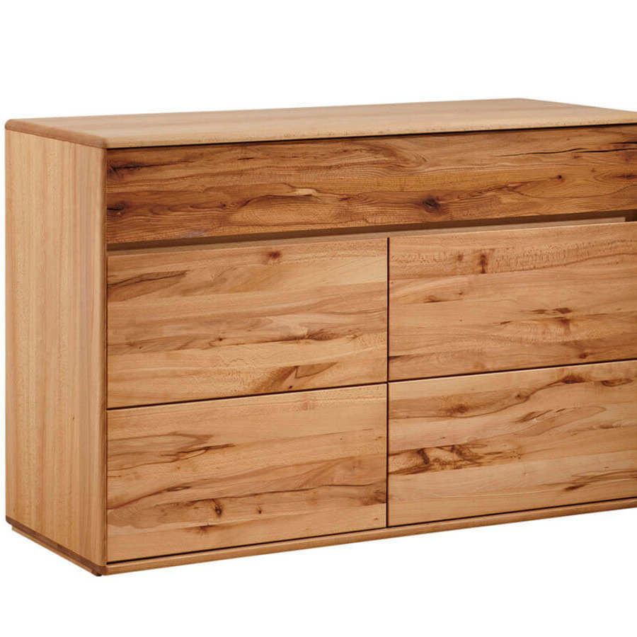 Sideboard Hillsboro - Buche/Kernbuche natur, geölt von Natura Home