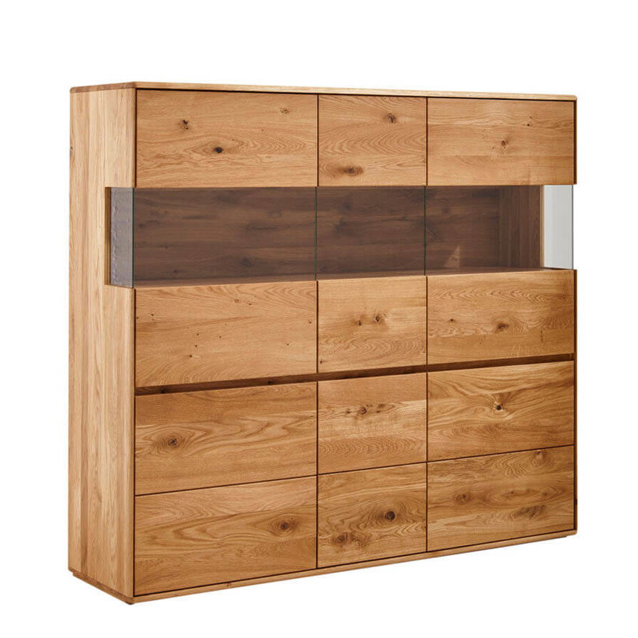 Highboard Hillsboro - Wildeiche natur, geöl von natura Home