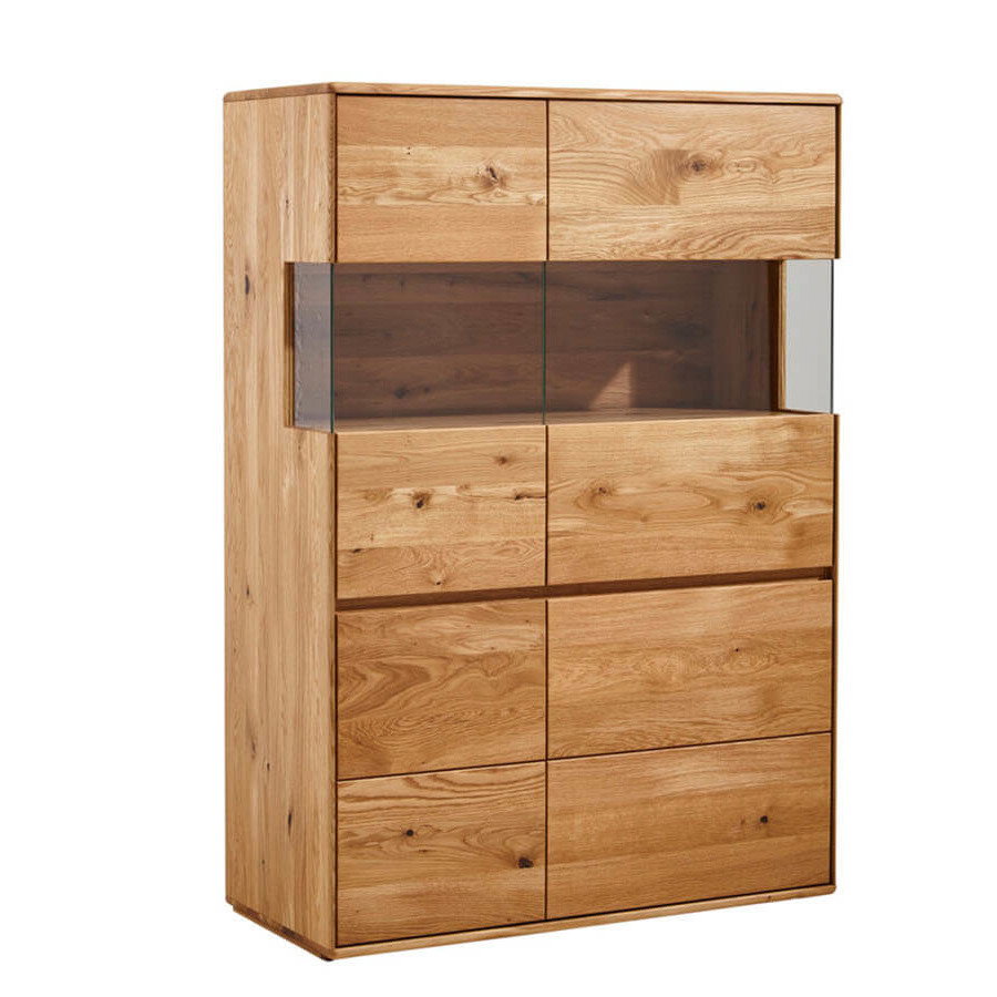 Highboard Hillsboro - Wildeiche natur, geölt von Natura Home
