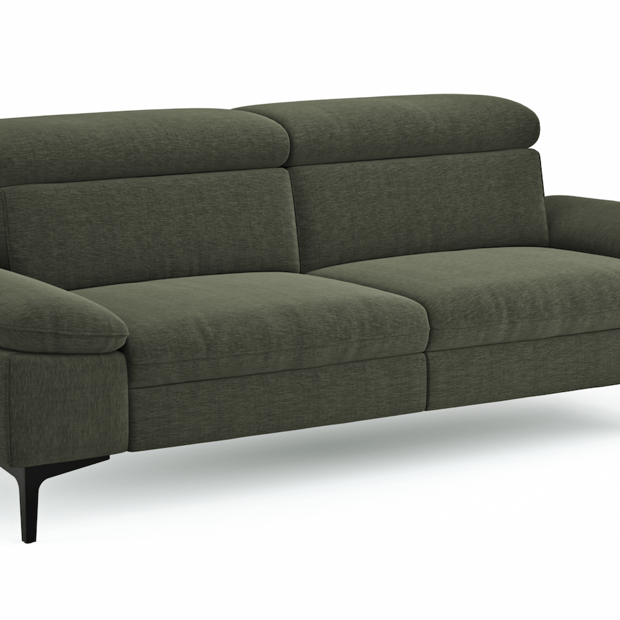 3-Sitzer Sofa Felipa mit Kopfteilverstellung von Global Family