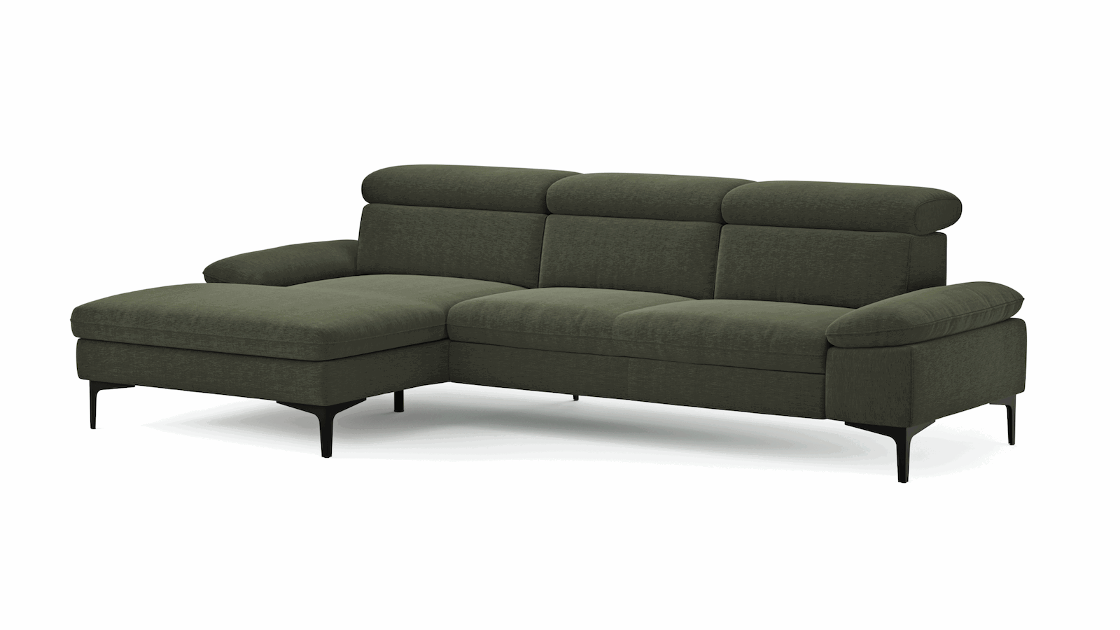 Ecksofa Felipa mit Stoffbezug in verschiedenen Farben von Global Family