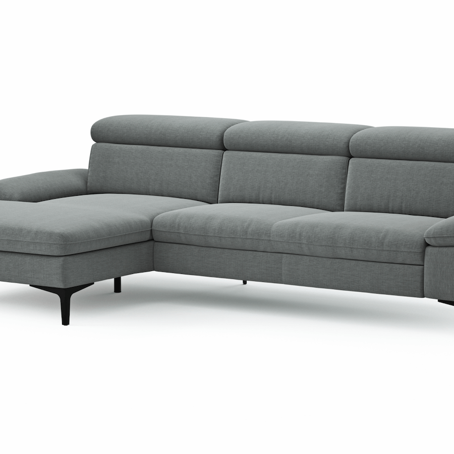 Ecksofa Felipa mit Stoffbezug in verschiedenen Farben von Global Family
