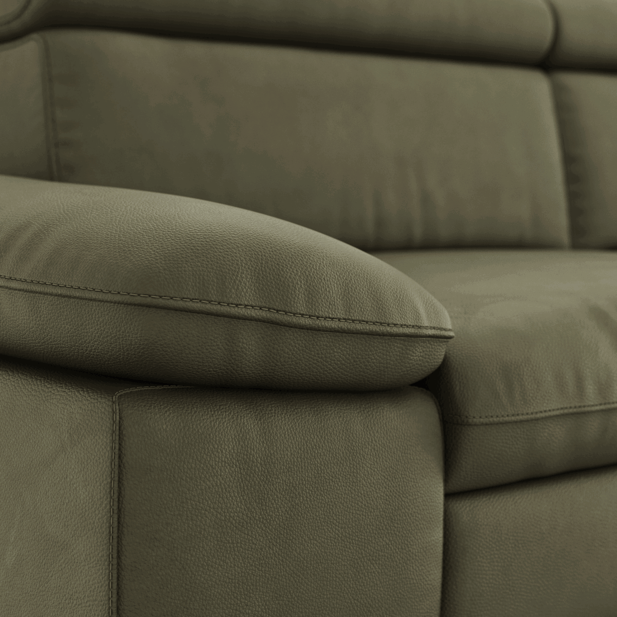 Ecksofa Felipa (rechts) mit Lederbezug von Global Family