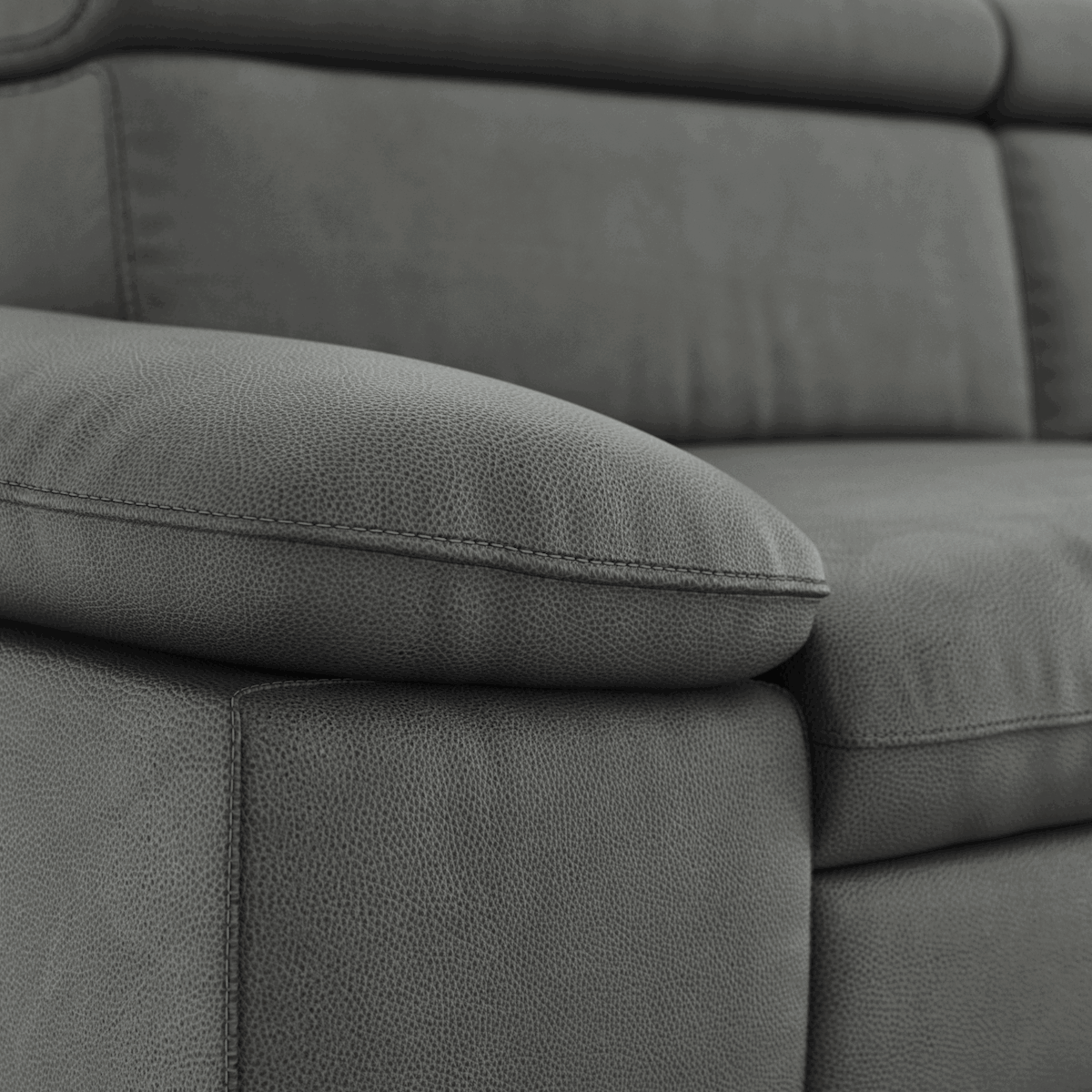 Ecksofa Felipa (rechts) mit Lederbezug von Global Family