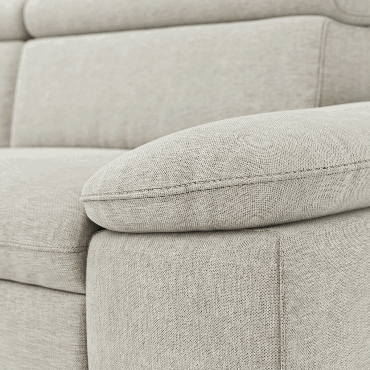 Longchair Ecksofa Felipa (links) mit motorischer Relaxfunktion